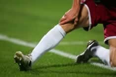 footballer leg injury